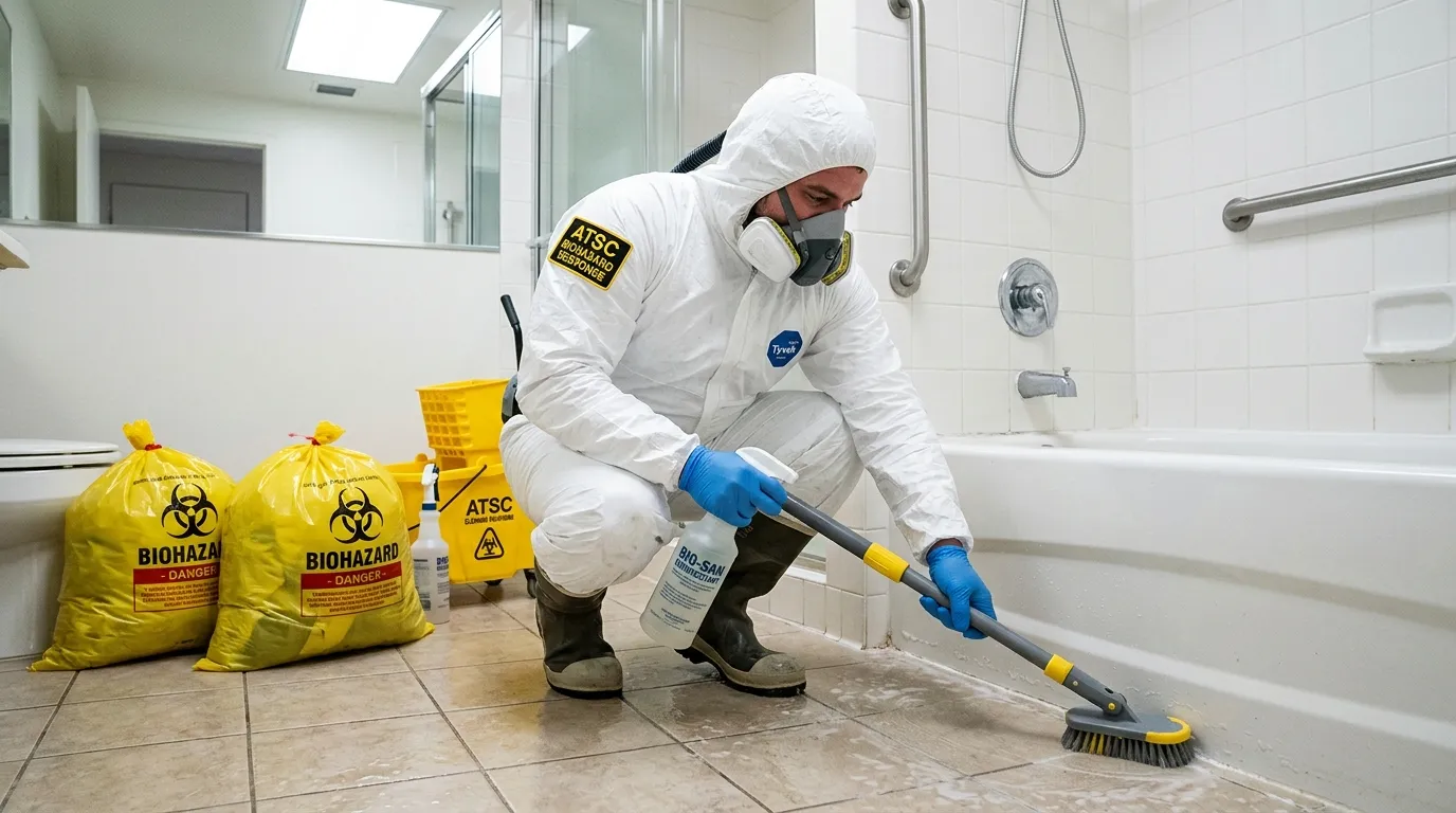 Decontamination equipment deployed for Blood Cleanup in Idylwood